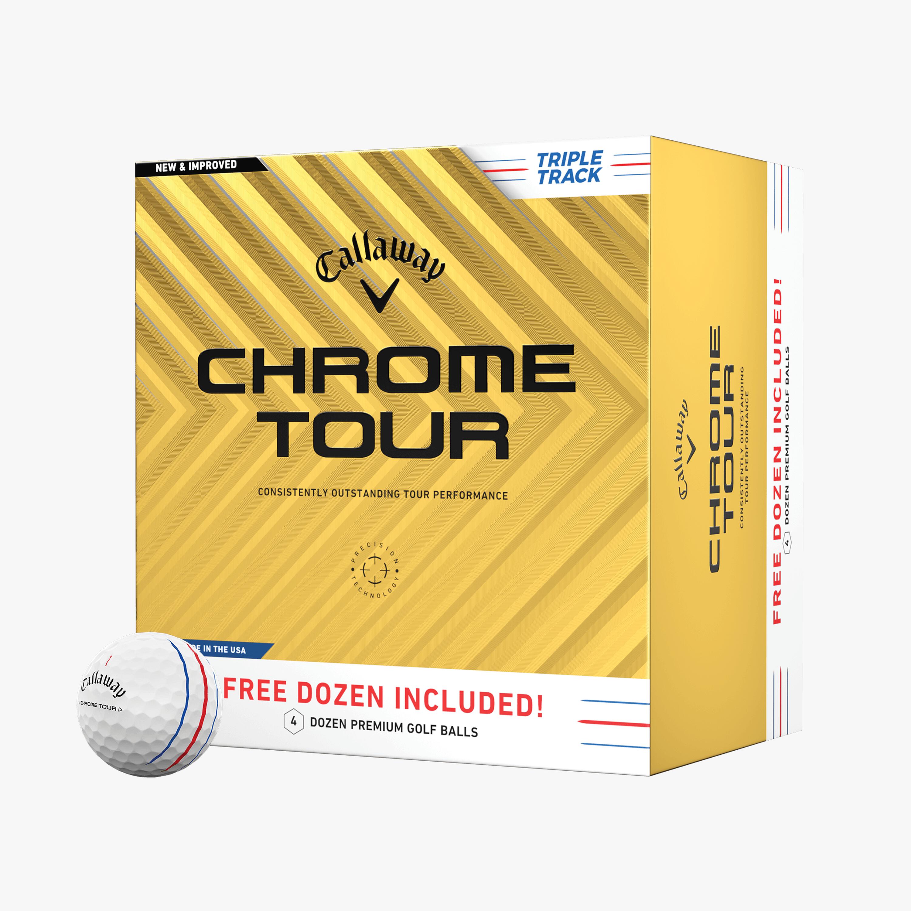 Chrome Tour Triple Track 4 Dozen Golf Balls Chrome Tour Triple Track 4 Dozen Golf Balls